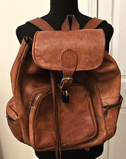 Leather backpack zip for sale  Huntersville