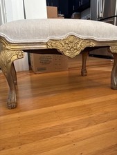 Vintage upholstered bench for sale  San Francisco
