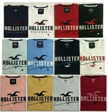 Camiseta Hollister masculina aplique gráfico logotipo gola redonda tamanho XS S M L XL XXL comprar usado  Enviando para Brazil