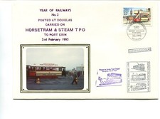 Capa Isle of Man Year of Railways, 1993. Bonde a cavalo TPO especial, postado Douglas comprar usado  Enviando para Brazil