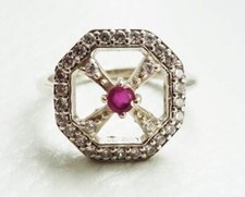 Bague rubis argent d'occasion  Paris XV
