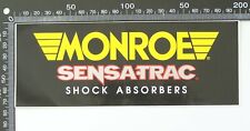 ADESIVO PROMOCIONAL VINTAGE MONROE SENSA-TRAC AMORTECEDORES CORRIDA PATROCINADOR CARRO comprar usado  Enviando para Brazil