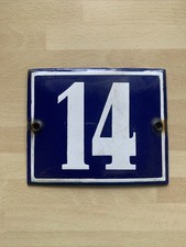 Emaille schild hausnummer gebraucht kaufen  Ahorntal