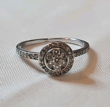 Usado, Anel de ouro branco 9k com diamante comprar usado  Enviando para Brazil