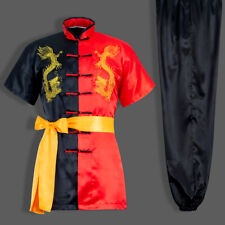 Uniforme de seda kung fu tai chi artes marciais roupa wushu bordado dragão, usado comprar usado  Enviando para Brazil