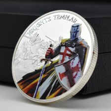 Ornamento de moeda desafio folheado a prata cruz medalha comemorativa cavaleiros templários comprar usado Ornamento de moeda desafio folheado a prata cruz medalha comemorativa cavaleiros templários comprar usado  Enviando para Brazil