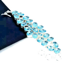 Aquamarin edelstein armband gebraucht kaufen  Hannover