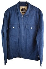 Camisa overshirt masculina verde bonita campo azul algodão tamanho G/5 colarinho comprar usado  Enviando para Brazil