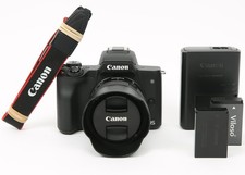 Usado, Câmera sem espelho Canon EOS M50 com lente 15-45mm (preta) 24.1MP, obturador 6000 comprar usado  Enviando para Brazil