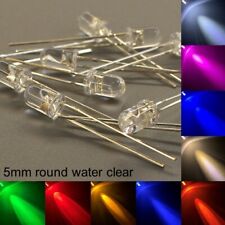 5mm Redondos Água Clara Lâmpada Led Todas As Cores Diodo Emissor De Luz + Resistor comprar usado  Enviando para Brazil