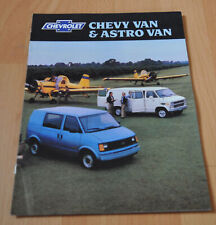 Używany, 1988 Chevrolet Chevy Van & Astro Van Brochure Broszura Broszura na sprzedaż  PL