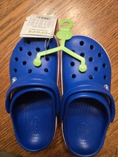 CROCS CROCS AZUL INFANTIL TAMANHO C13, NOVO COM ETIQUETAS AZUL ROYAL COM LISTRAS VERMELHAS comprar usado  Enviando para Brazil