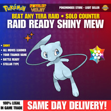 ✨ SHINY MEW ⭐️ BEAT ANY TERA RAID ⭐️ 6IV STELLAR - Pokemon Scarlet And Violet comprar usado  Enviando para Brazil