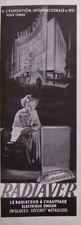 Press advertisement 1937 d'occasion  Expédié en Belgium