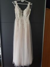 Hochzeitskleid glitzer tüll gebraucht kaufen  Fürstenzell
