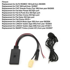 Adaptador de cabo Bluetooth 5.0 áudio AUX para Fiat 500/Grande Punto/Qubo/Fiorino, usado comprar usado  Enviando para Brazil