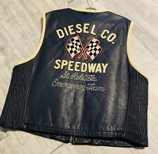 Diesel lederweste lederjacke gebraucht kaufen  Halle