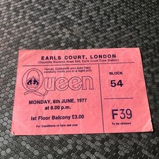 Queen ticket earls for sale  WALSALL