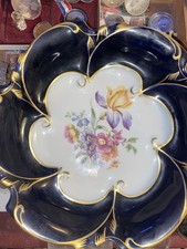 Tigela de cobalto vintage alemã JLMENAU Graf Von Henneberg genuína, usado comprar usado  Enviando para Brazil