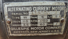 Vintage gillespie electric for sale  Grafton