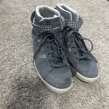 Tênis Adidas Neo cinza camurça listra metálica cano alto tamanho 10 comprar usado  Enviando para Brazil