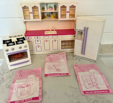 Tyco Vintage Kitchen Littles Deluxe Centro de Cozinha, Geladeira, Fogão FUNCIONA! comprar usado  Enviando para Brazil