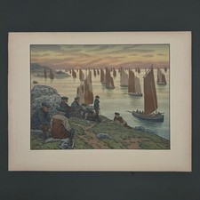 Lithographie henri rivière d'occasion  Nantes-