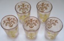 Trinkgläser goldenem blumenmo gebraucht kaufen  Griesheim