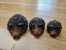 Three hedgehog ornaments for sale  LONDON