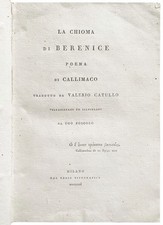 Chioma berenice. poema usato  Italia