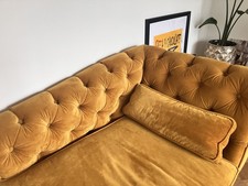 Velvet chaise longue for sale  LONDON