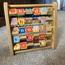 Wooden abacus alphabet for sale  ATTLEBOROUGH