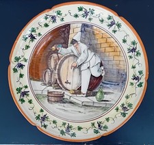 Piatto parete pulcinella usato  Napoli