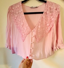 Zara pink blouse for sale  HORNSEA