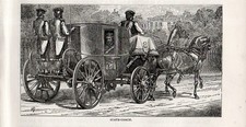 Stampa antica carrozza usato  Lecco