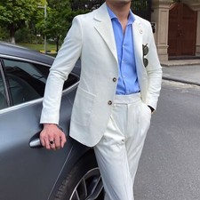 Summer seersucker suit d'occasion  Expédié en Belgium