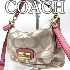Bolsa de ombro Coach Signature 2 vias autêntica usada 29×18×5cm comprar usado  Enviando para Brazil