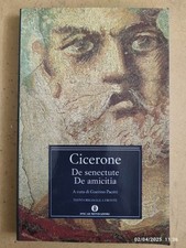 Cicerone senectute amicitia usato  Quartu Sant Elena