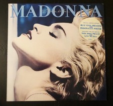 MADONNA - AZUL VERDADEIRO raro LP de vinil AZUL AUSTRALIANO + pôster OG 1986 pressionando comprar usado  Enviando para Brazil