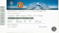 Ticket manchester united d'occasion  Expédié en Belgium