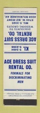 Capa Matchbook - Ace Dress Suit Rental Chicago? IL comprar usado  Enviando para Brazil