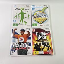 Pacote de jogos Wii x4 Guitar Hero World Tour Tiger Woods 09 Pictionary Wii Fit Plus comprar usado  Enviando para Brazil