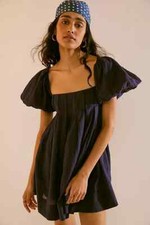 Mini vestido Free People Marina verão sem fim plissado manga folhada casaco XS comprar usado  Enviando para Brazil