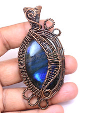 Raro 152.95 KT Labradorite Cabo Rame Gomitoli di Filo Bello Ciondolo Gioielli comprar usado  Enviando para Brazil