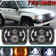 5x7 "7x6" Farol Halo Projector H4 Hi-Lo DRL para Chevy Corvette C4 1984-1996 comprar usado  Enviando para Brazil