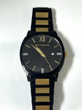 Novo Relógio Masculino Wittnauer Mostrador Preto, Ouro E Traseiro Pulseira de 8,5 Polegadas comprar usado  Enviando para Brazil