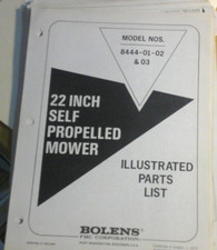 Bolens illustrated parts for sale  Rock Creek