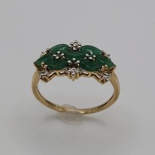 Smaragdring 375 gelbgold gebraucht kaufen  Idar-Oberstein