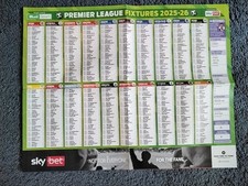 Premier league fixtures for sale  COVENTRY