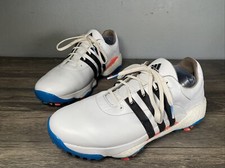 Chuteiras de golfe Adidas Original TOUR 360 22 branco azul corrida masculina tamanho 10 GV7244 raras comprar usado  Enviando para Brazil